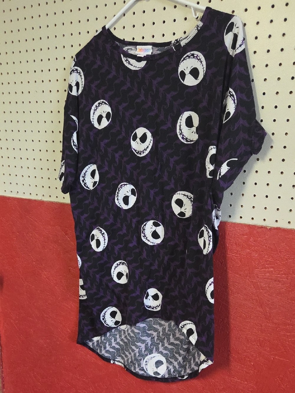 Purple Kids' Jack Skellington Print Tunic Top Lularoe IRMA